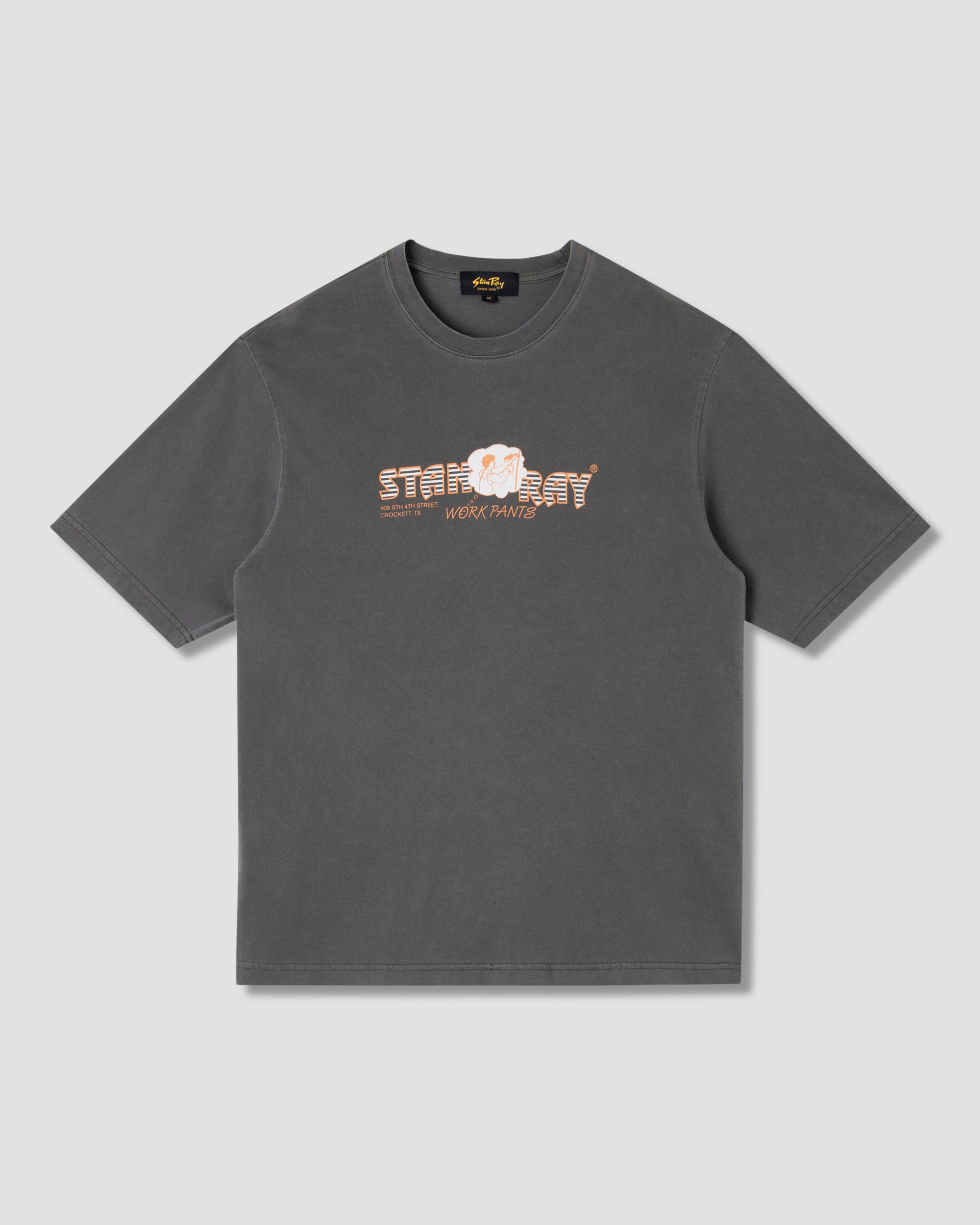 Crockett Pants Tee - Washed Black