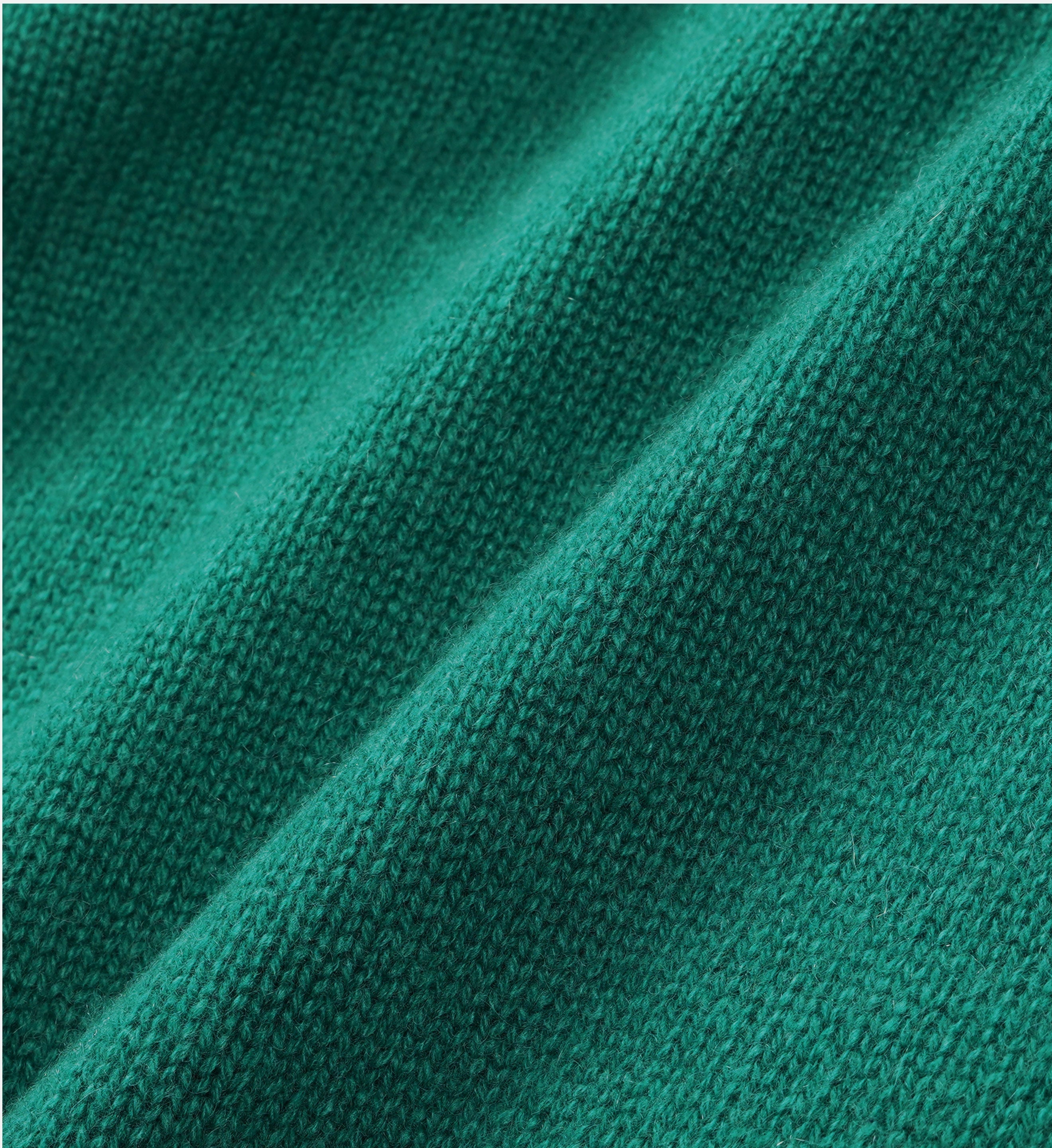 Crown Cashmere Crewneck - Green - Women