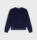 Sudadera Crown Velour V-Neck - Navy/Cream - Mujer