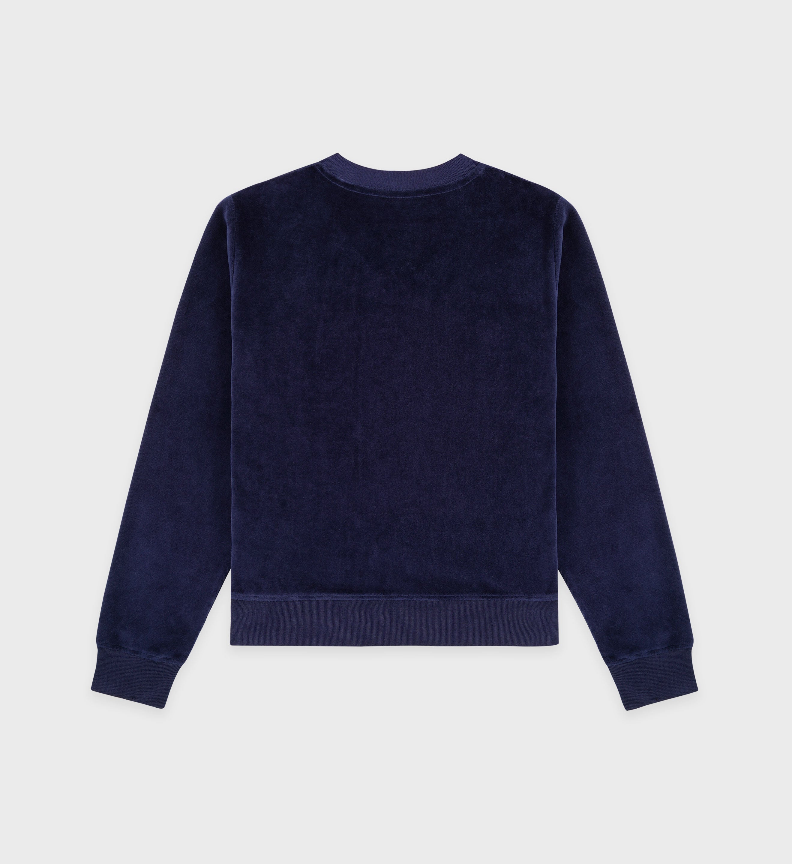 Sudadera Crown Velour V-Neck - Navy/Cream - Mujer