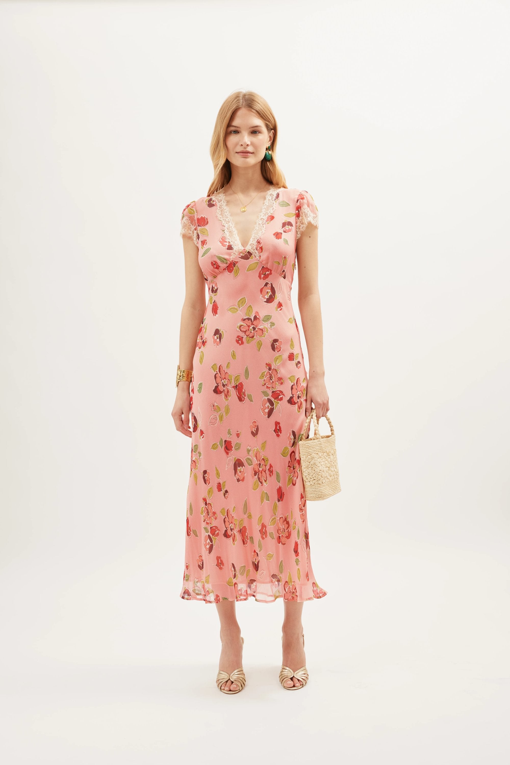 Clarice Dress Kimmie Floral Pink