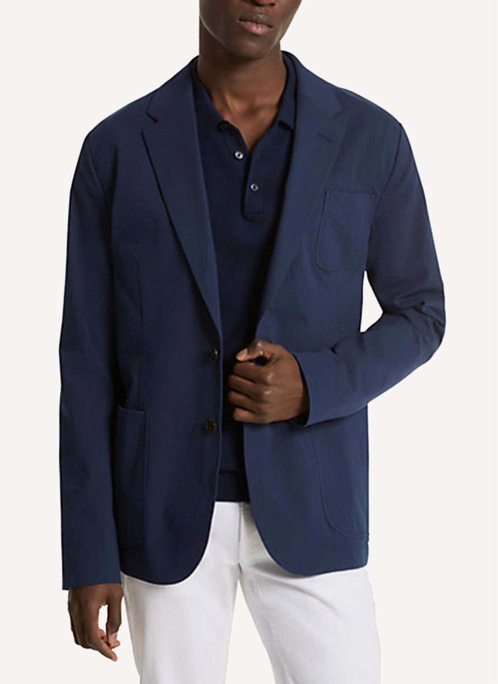 Seersucker Blazer - Midnight - Hombre