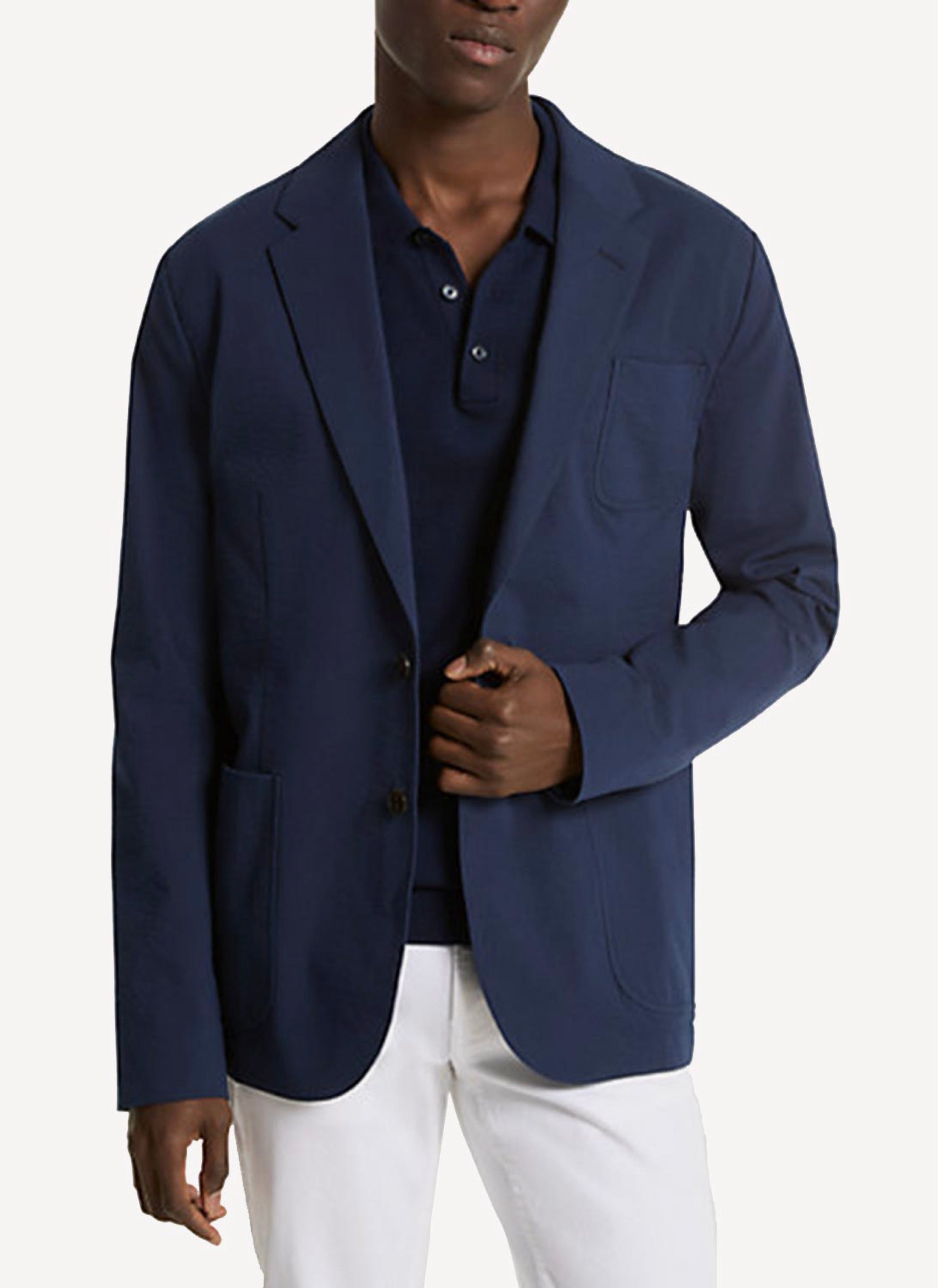 Seersucker Blazer - Midnight - Hombre