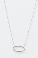 Collier "Expression" D0,1Cts/36 - Or Blanc 375/1000