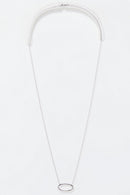 Collier "Expression" D0,1Cts/36 - Or Blanc 375/1000