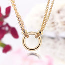 Necklace "Round" - Yellow gold 375/1000