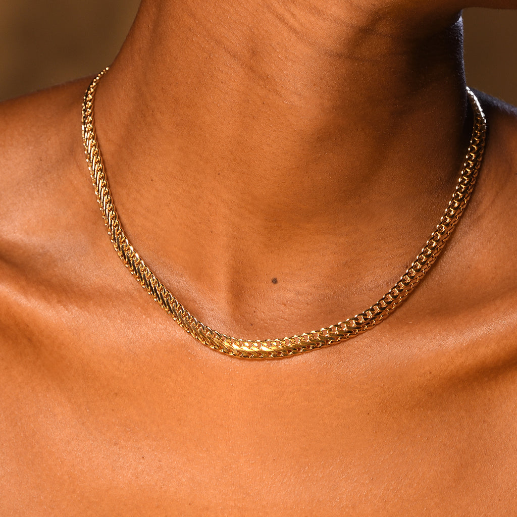 Collier Maille " Nathalia" Or Jaune 375/1000