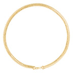 Collar "Nathalia" - Malla Ovalada - Oro amarillo 375/1000