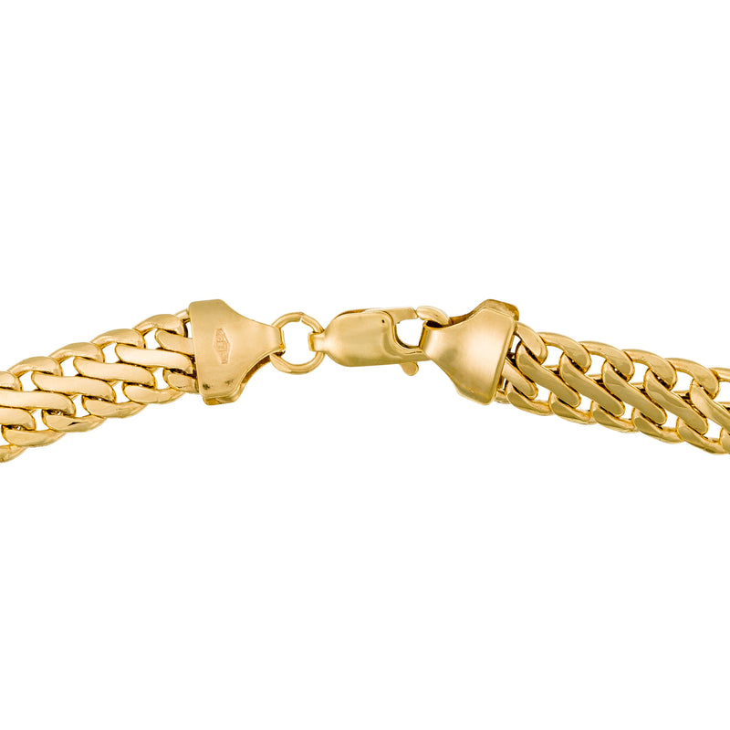 Collar "Nathalia" - Malla Ovalada - Oro amarillo 375/1000