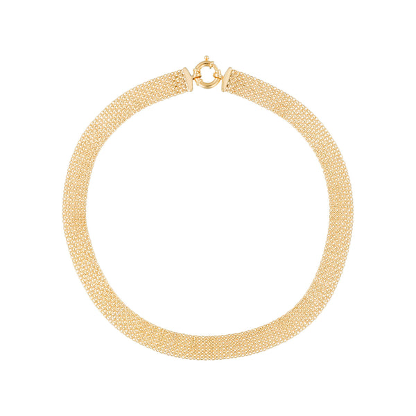 Collier "Maille Calera" Fermoir Boué - Or Jaune 375/1000
