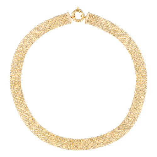 Collier "Maille Calera" Fermoir Boué - Or Jaune 375/1000