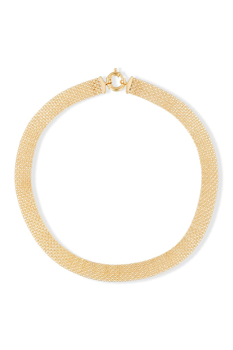 Collier "Maille Calera" Fermoir Boué Or Jaune 375/1000