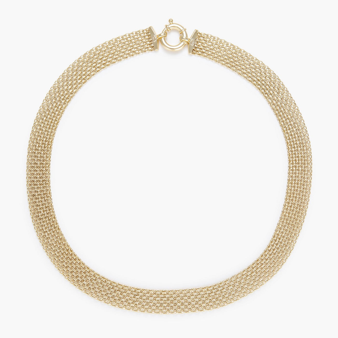 Collier "Maille Plata" Fermoir Boué - Or Jaune