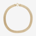 Collier "Maille Calera" Fermoir Boué Or Jaune 375/1000