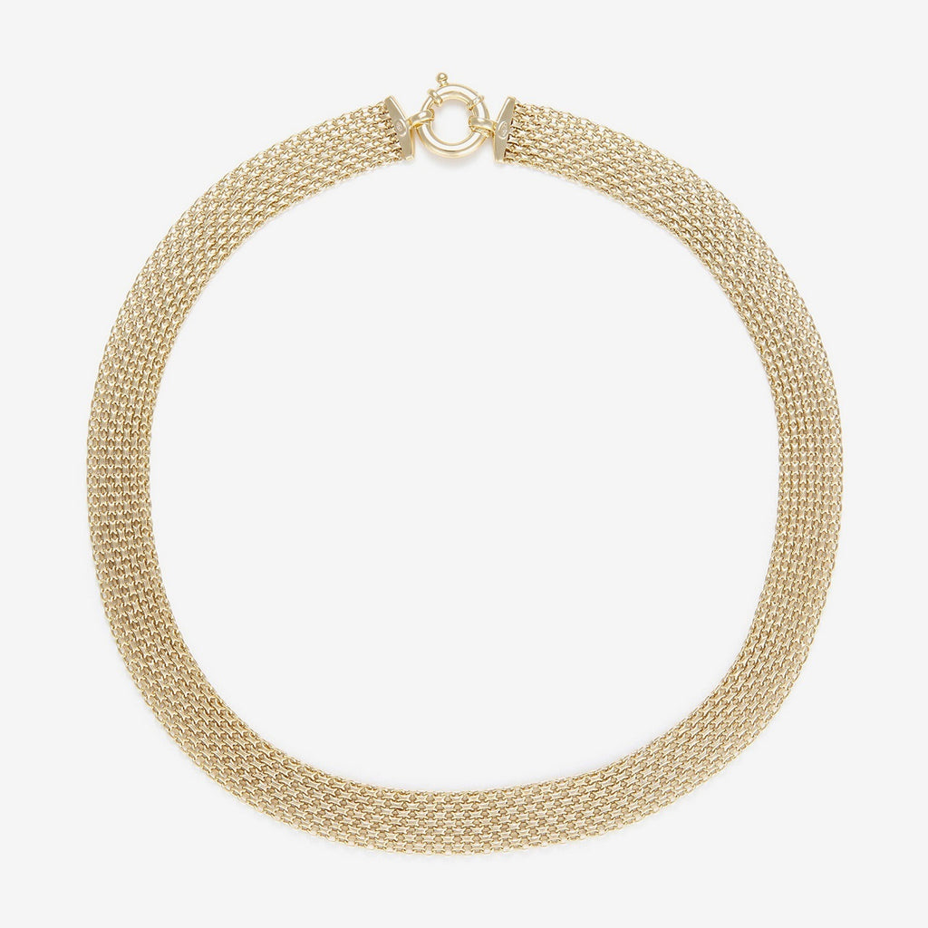 Collier "Maille Calera" Fermoir Boué - Or Jaune 375/1000