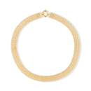 “Calera Mesh” Necklace with 375/1000 Yellow Gold Buoy Clasp