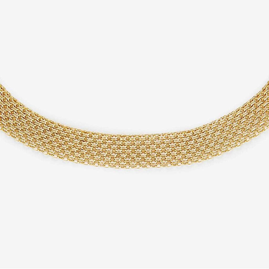 Collier "Maille Calera" Fermoir Boué - Or Jaune 375/1000