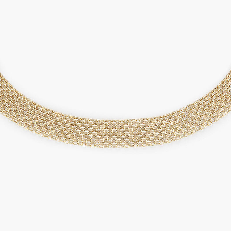 Collar “Maille Plata” con Cierre Boya – Oro Amarillo