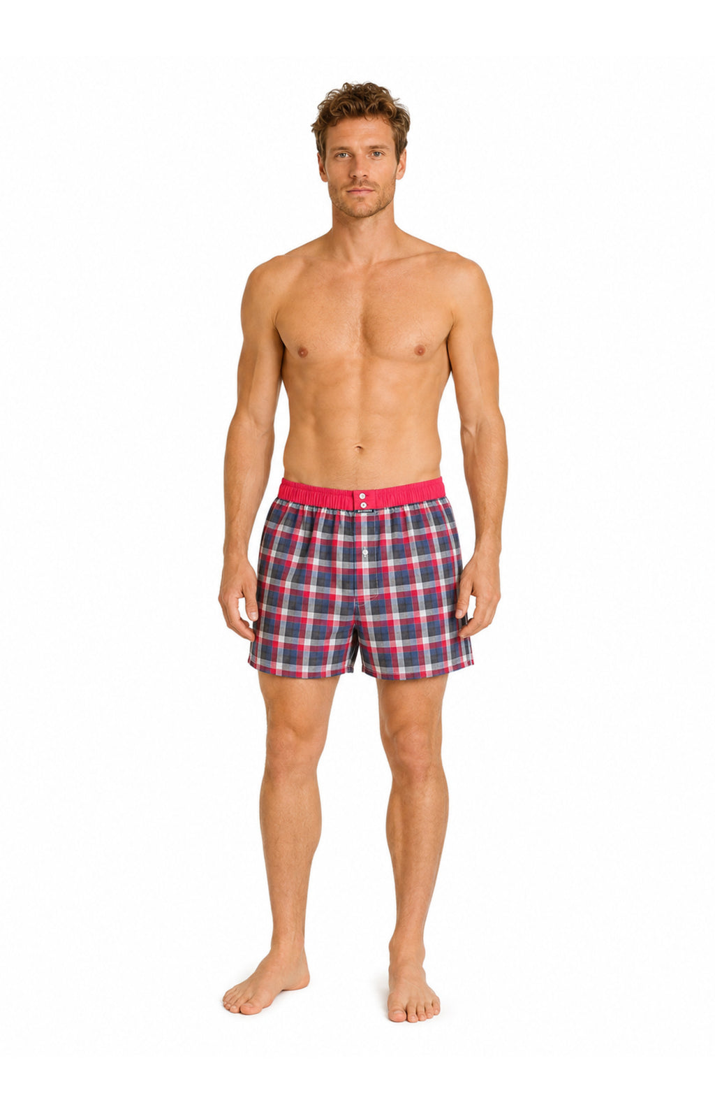 01 Calzoncillo tipo bóxer con suspensorio - Multicolor