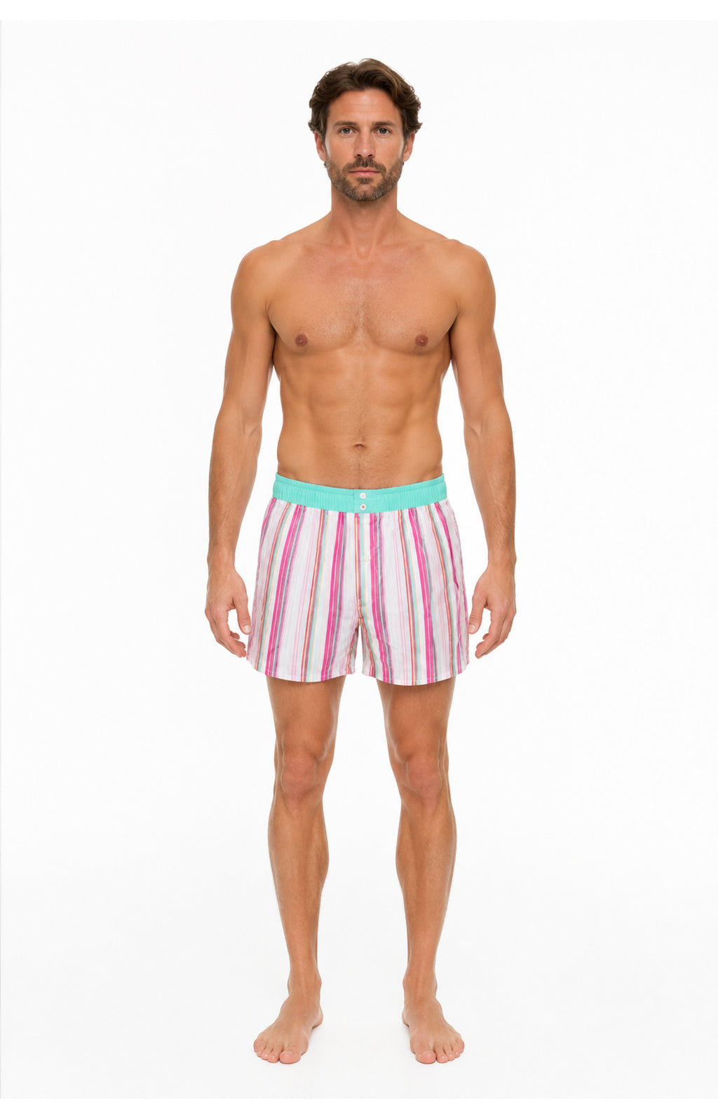 01 Calzoncillo tipo bóxer con suspensorio - Multicolor