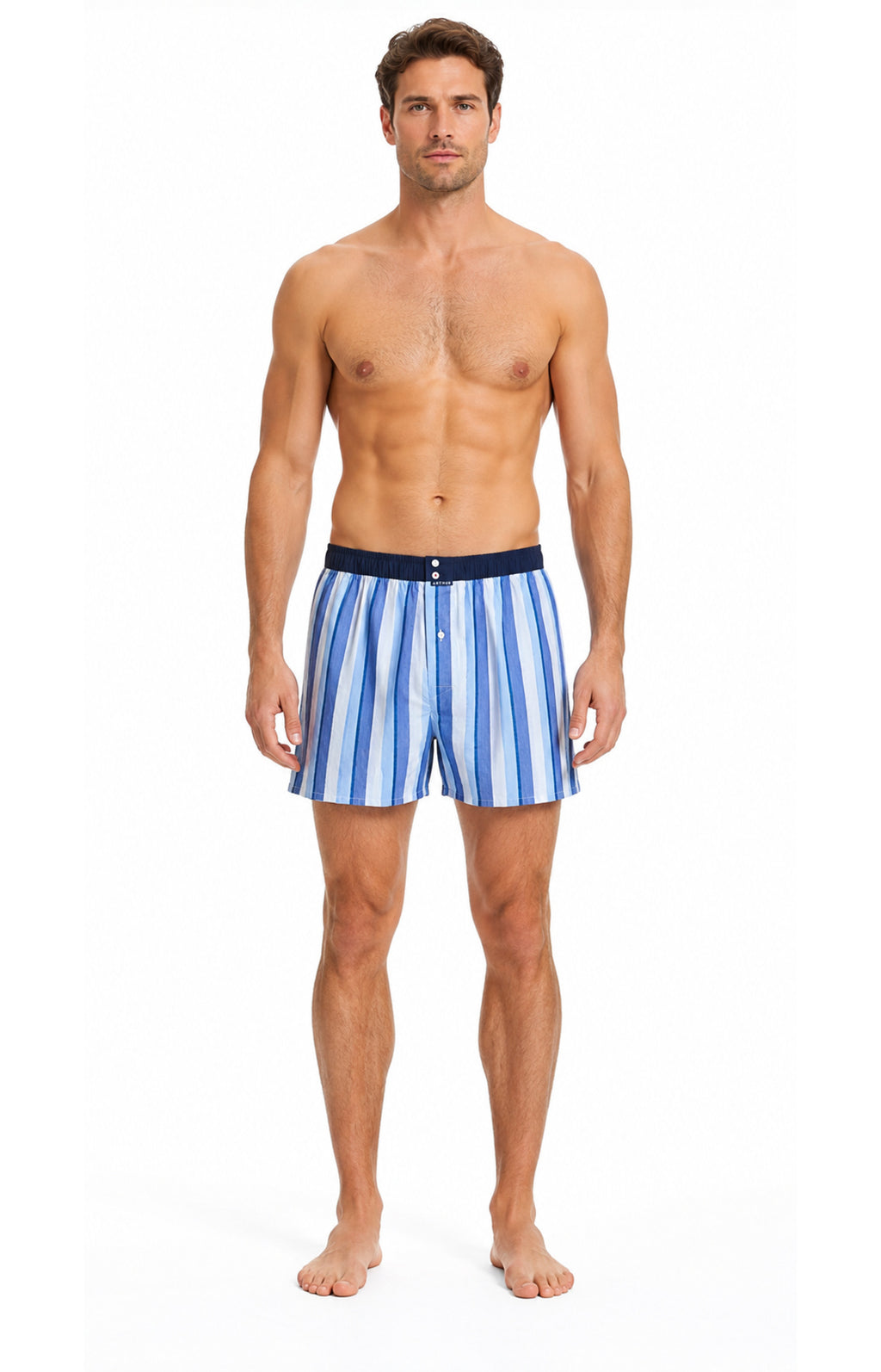 01 Calzoncillo tipo bóxer con suspensorio - Multicolor