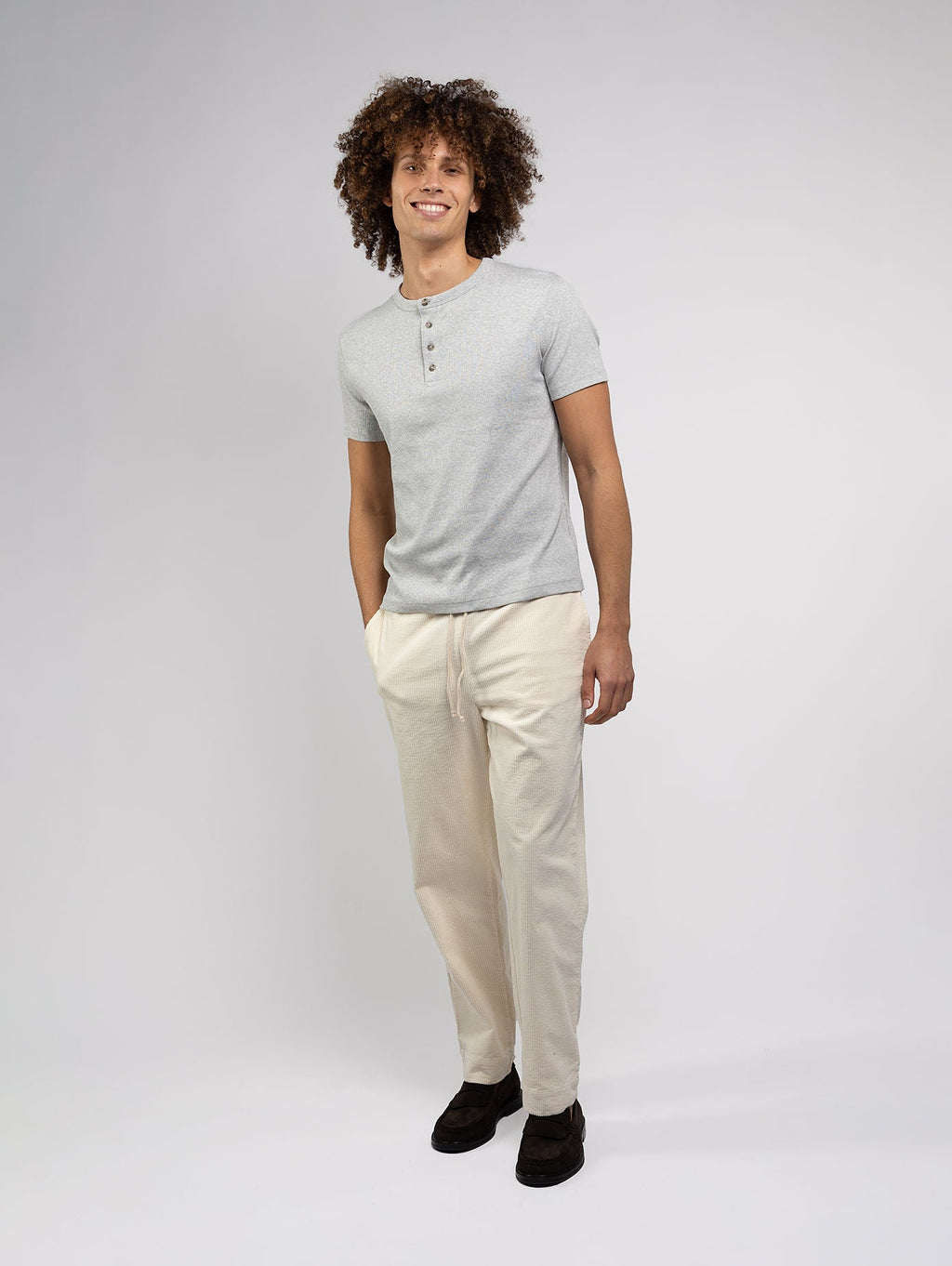 Pantaloni Lazy Uomo Sabbia