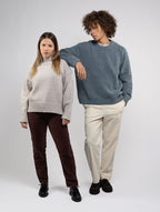 Women's Chocolate Straight-Leg Trousers