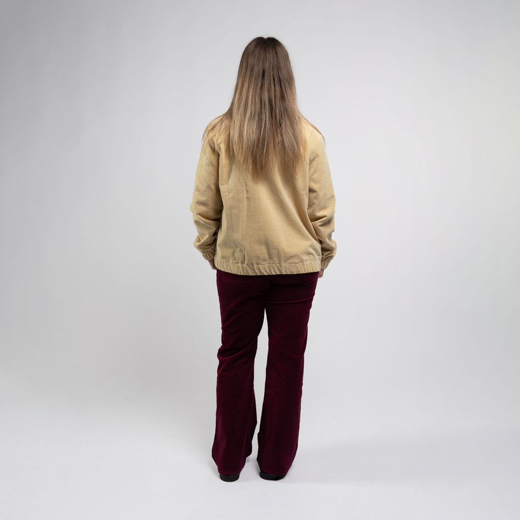 Pantaloni flare prugna