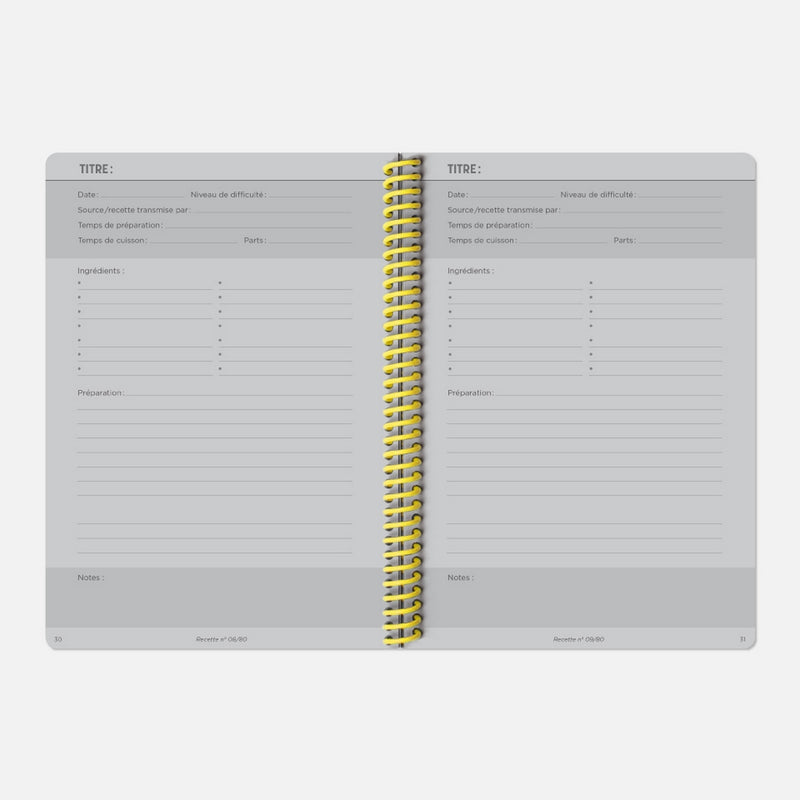 Carnet De Recettes Toilé - Marine