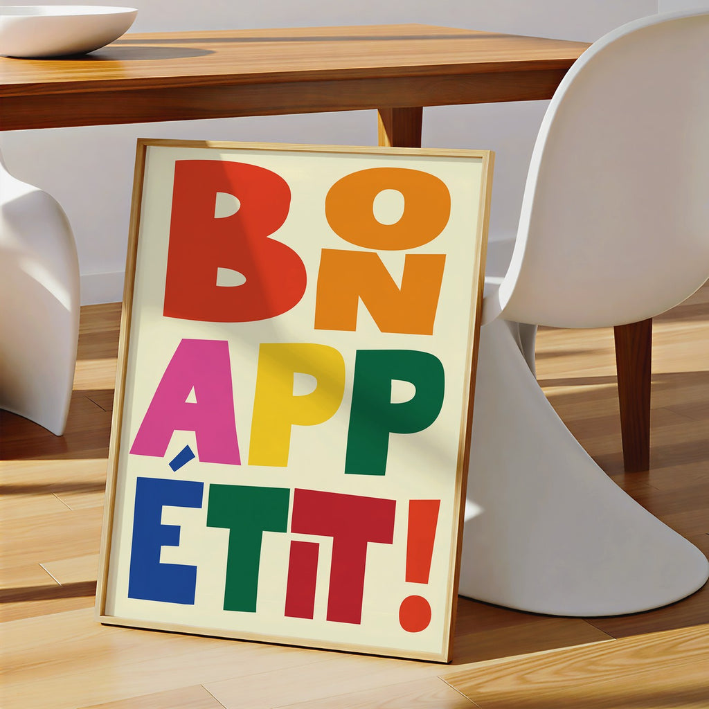 Kitchen - Affiche Bon Appetit - Multi