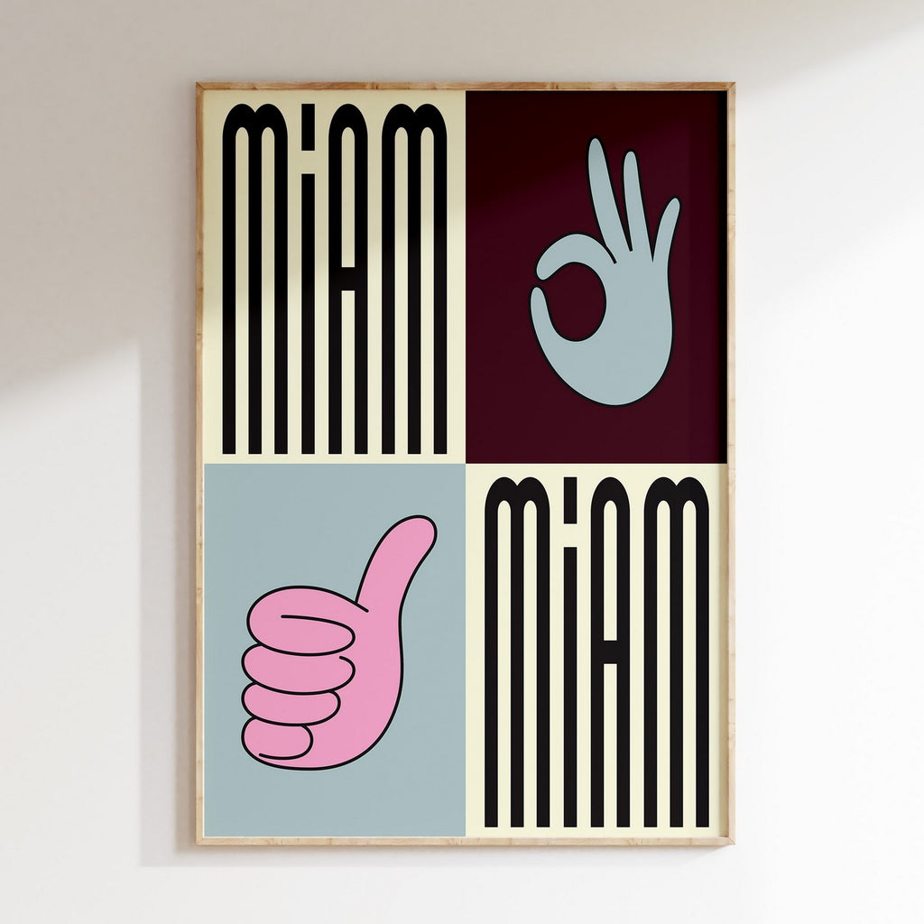 Kitchen - Affiche Miam Miam - Multi