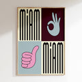 Kitchen - Affiche Miam Miam - Multi