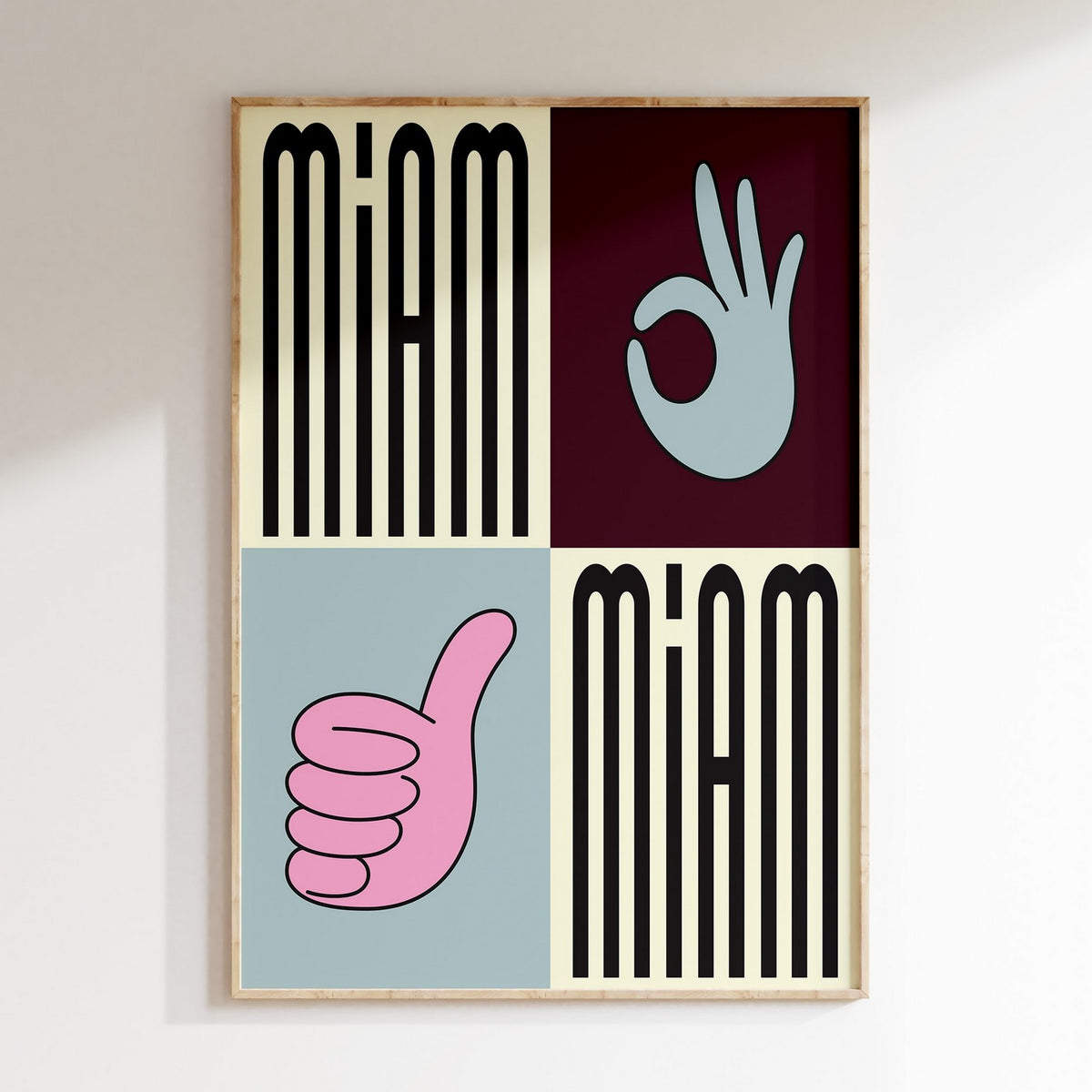 Kitchen - Affiche Miam Miam - Multi
