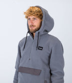 Sudadera Anorak Sherpa 1/4 Zip Po - Stone Grey - Hombre