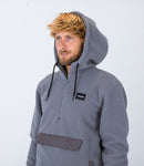 Sudadera Anorak Sherpa 1/4 Zip Po - Gris piedra - Hombre