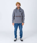 Sudadera Anorak Sherpa 1/4 Zip Po - Gris piedra - Hombre