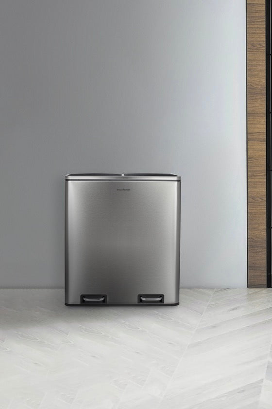 Poubelle De Tri - Inox - 54L (3x18L) ou 60L (2x30L)