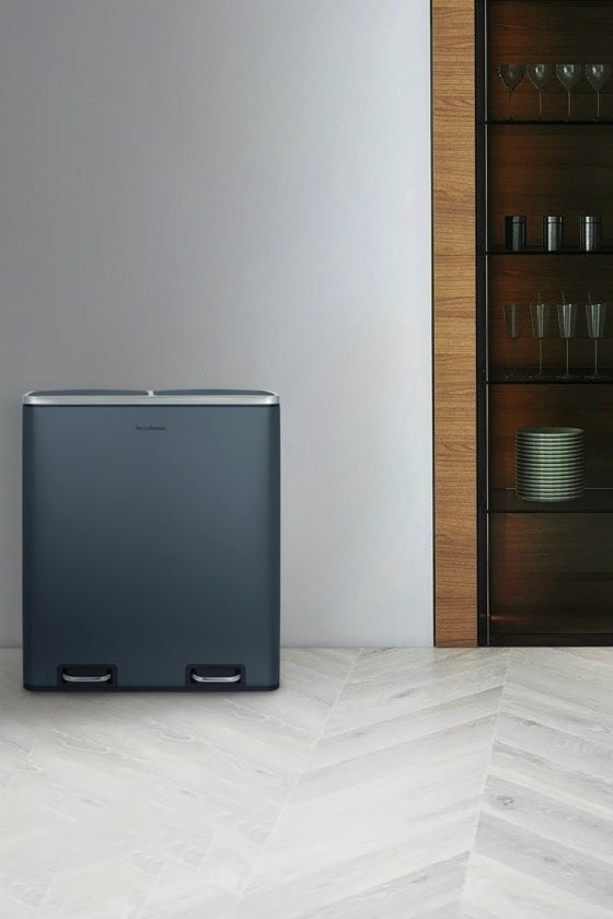 Poubelle De Tri - Gris Bleuté - 54L (3x18L) ou 60L (2x30L)