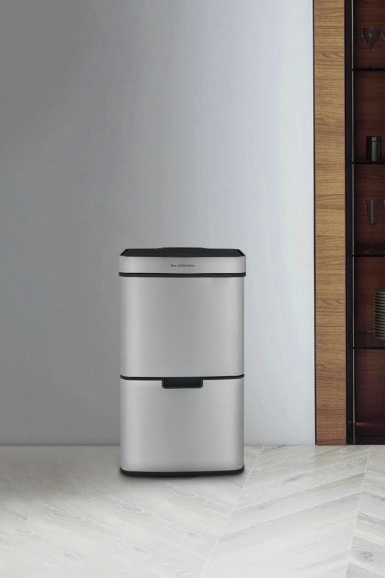 Poubelle De Tri - Inox - 64L/69L