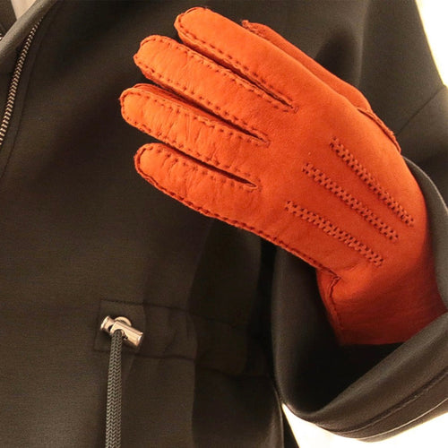 Gants Curly Peau Lainée - Sunset - Femme