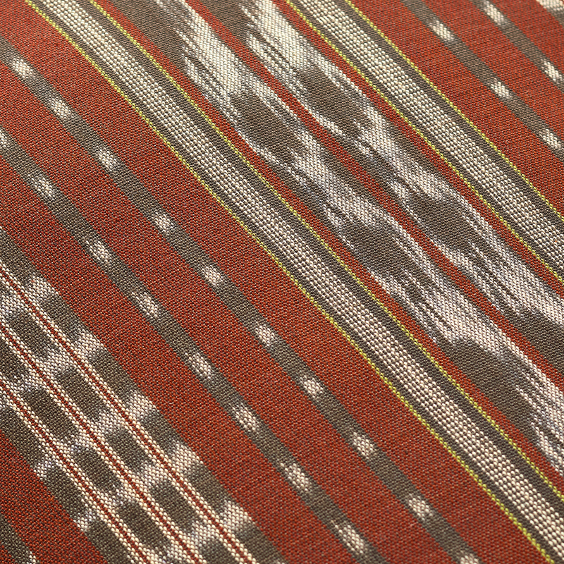Cloud Cushion - Ikat Terracotta Khaki