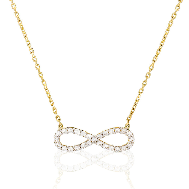 Collier "Infinity" Or Jaune 375/1000