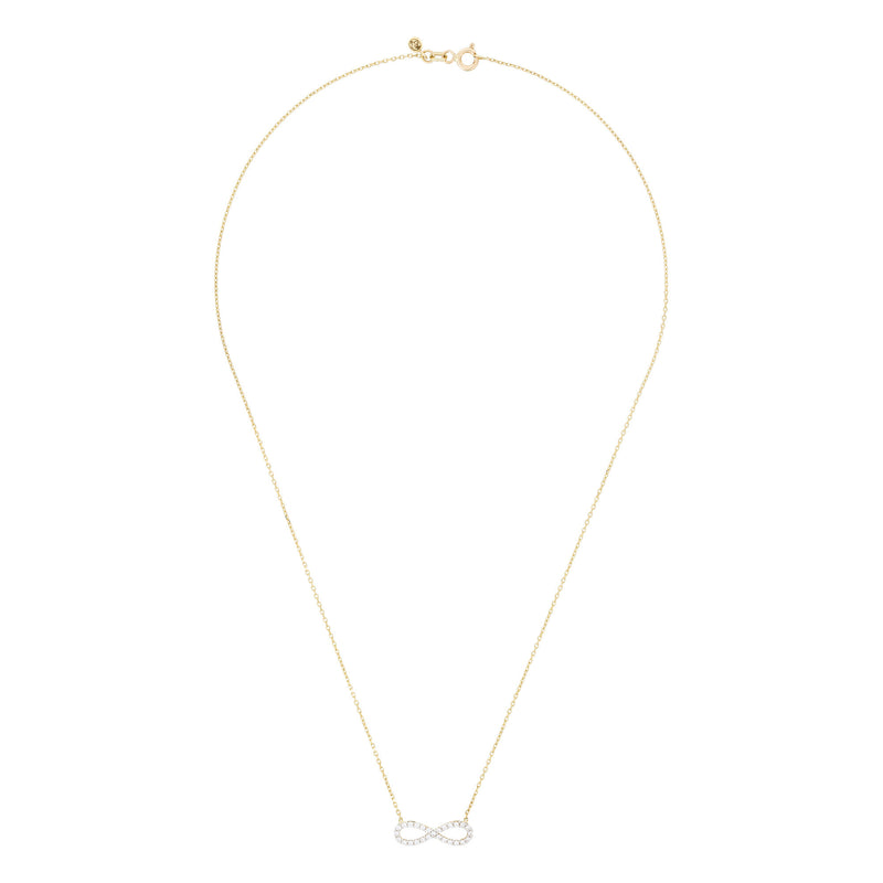 Collier "Infinity" Or Jaune 375/1000