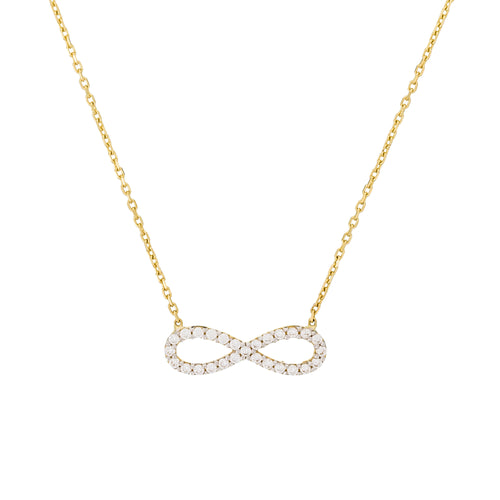 Collier "Infinity" Or Jaune 375/1000