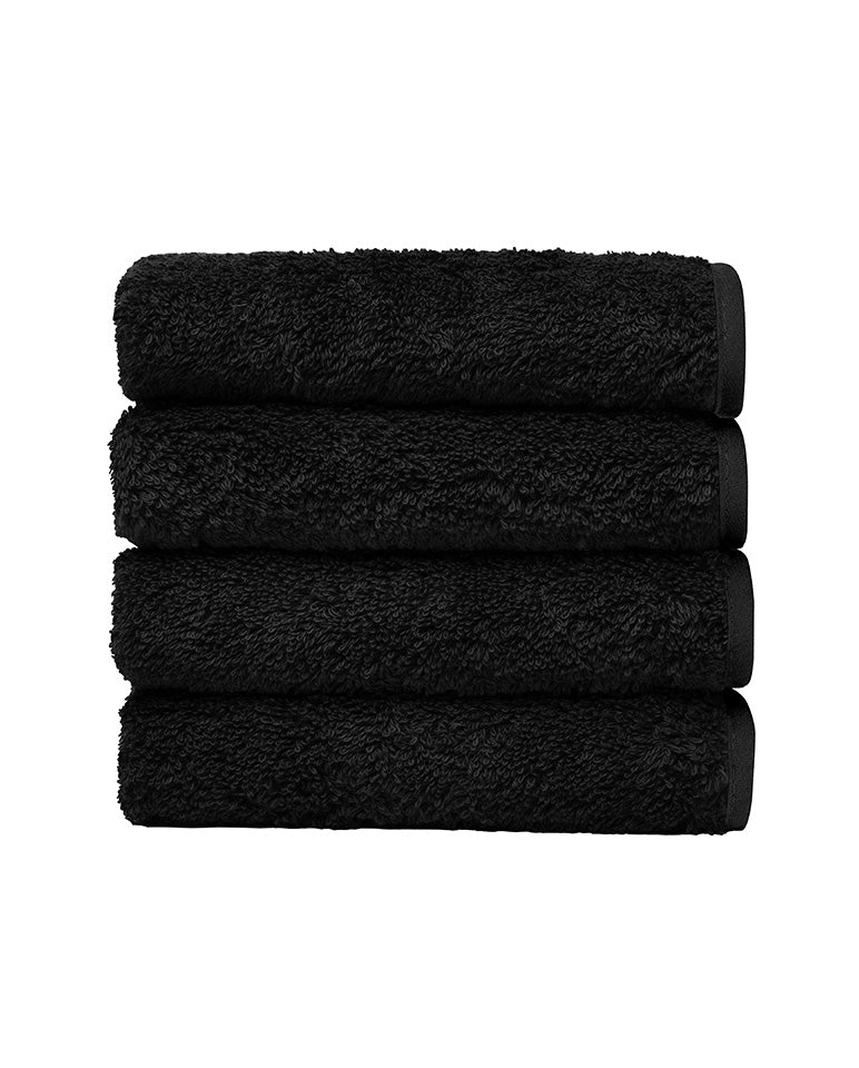 Lot De 4 Carrés Visage - Noir Liseré Noir