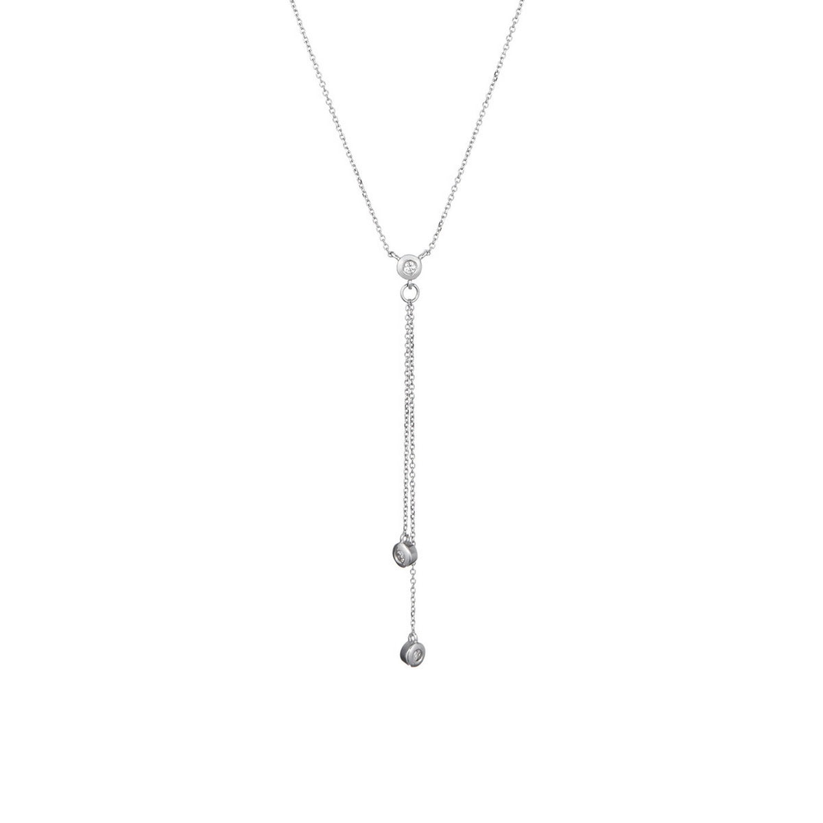 Collier "Cordou" D0,05/3 - Or Blanc 375/1000