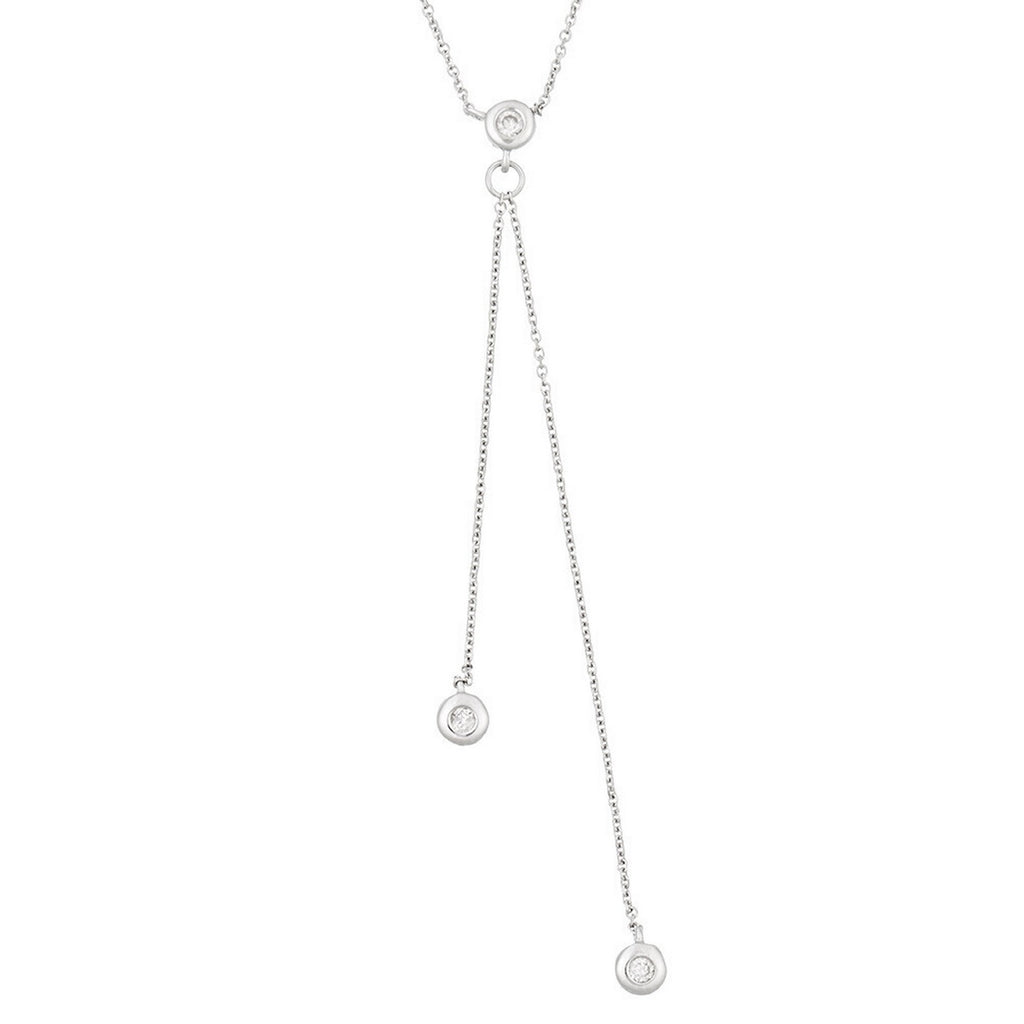"Cordou" necklace D0.05/3 - 375/1000 White Gold
