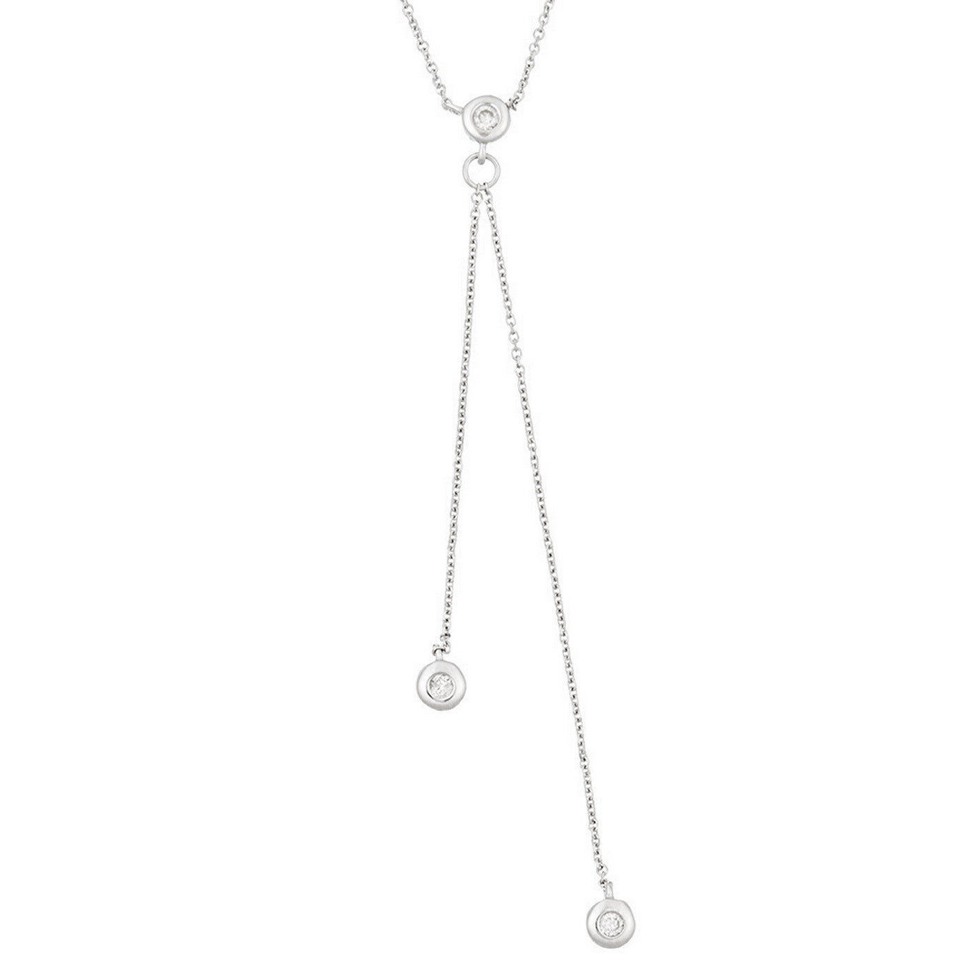 "Cordou" necklace D0.05/3 - 375/1000 White Gold