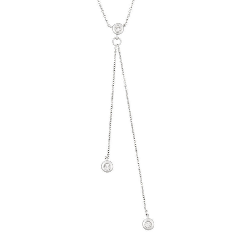 Collier "Cordou" D0,05/3 - Or Blanc 375/1000