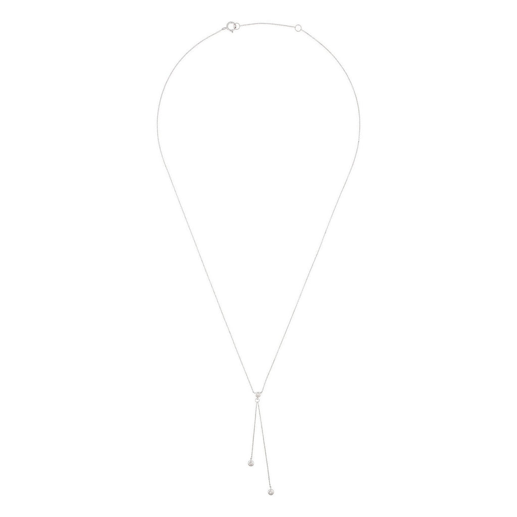 "Cordou" necklace D0.05/3 - 375/1000 White Gold